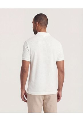 Polo  Para Hombre Cuello Tejido Sin Bolsillo Color Crema Marca Ostu #60110890