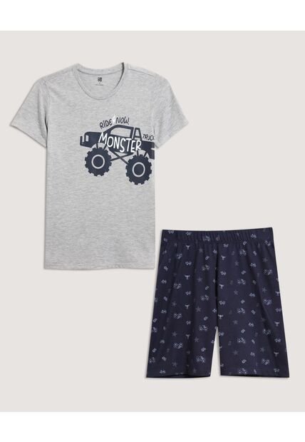 Pijama  Infantil Niño M/C P/C Color Gris Marca Ostu #80040106