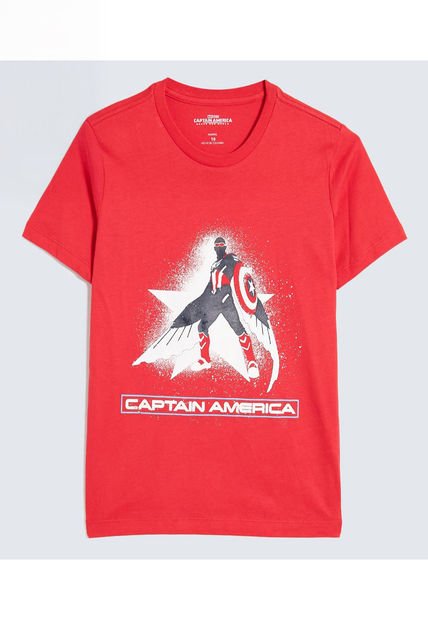 Camiseta Para Niño Manga Corta Cuello Redondo Color Rojo Marca Ostu #80090271