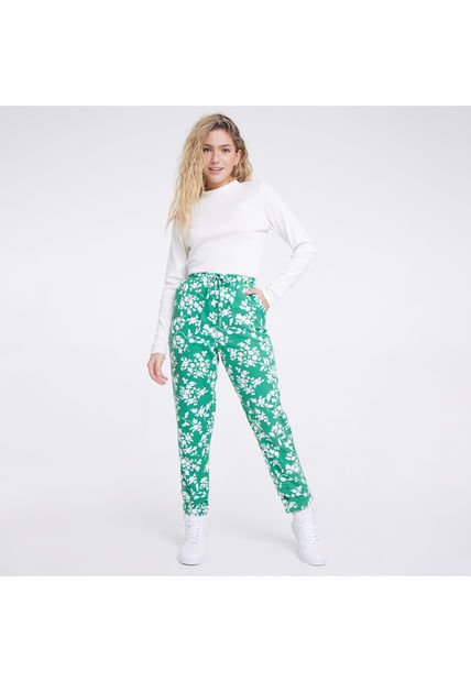 Pantalon Para Mujer Jogger Color Verde  Marca Ostu #40070410