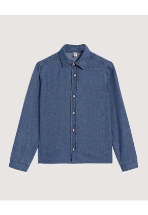 Camisa  Infantil Niño Manga Larga Color Azul Marca Ostu #80010063