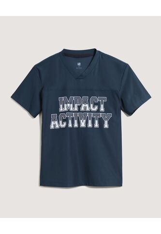 Camiseta  Infantil Niño Manga Corta Cuello V Color Azul Marca Ostu #80090280 Ostu