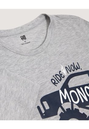 Pijama  Infantil Niño M/C P/C Color Gris Marca Ostu #80040106