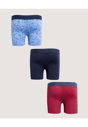 Boxer X3 Infantil Niño Filete Medio Color Negro Marca Ostu #80000103