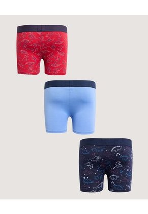 Boxer X3 Infantil Niño Filete Medio Color Negro Marca Ostu #80000105