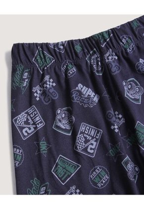 Pijama  Infantil Niño M/C P/C Color Celeste Marca Ostu #80040105