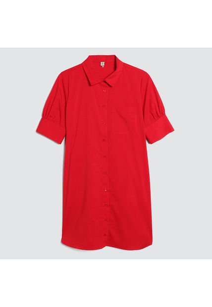 Vestido Para Mujer Manga Corta Color Rojo Marca Ostu #40170249