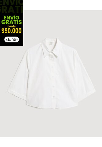 Camisa  Para Mujer Manga 3/4 Color Crudo Marca Ostu #40010360 Ostu