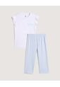 Pijama  Infantil Niña M/C Capri Color Blanco Marca Ostu #90040086 de Ostu