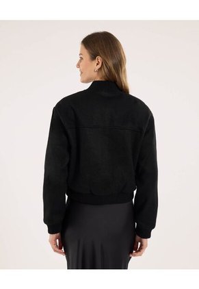 Chaqueta Para Mujer Bomber Color Negro Marca Ostu #40080221