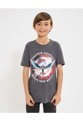 Camiseta Para Niño Capitán América Infantil Niño #80090265