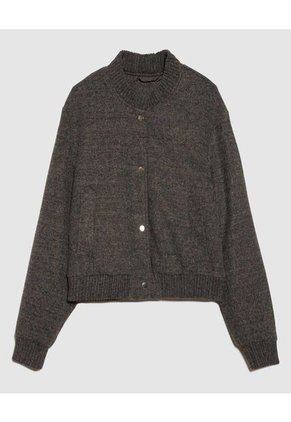 Chaqueta Para Mujer Bomber Color Negro Marca Ostu #40080221