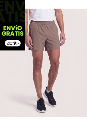 Bermuda Running Secado Rápido  Para Hombre Camel Ostu Ostu