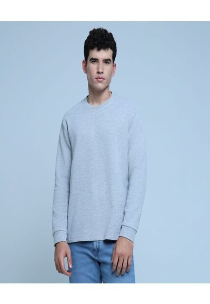 Buzo Para Hombre Cuello Redondo Color Gris  Marca Ostu #60060371