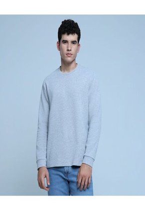 Buzo Para Hombre Cuello Redondo Color Gris  Marca Ostu #60060371