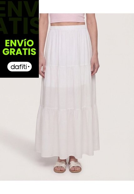 Falda Bloques  Para Mujer Crudo Ostu