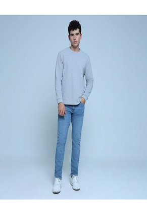 Buzo Para Hombre Cuello Redondo Color Gris  Marca Ostu #60060371