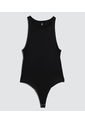 Body Para Mujer Ostu Color Negro Material Poliéster 90% Elastano 10% de Ostu