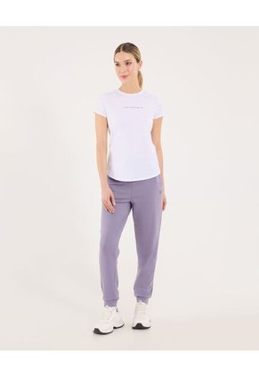 Camiseta Para Mujer Manga Corta Cuello Redondo Color Blanco Marca Ostu #40092519