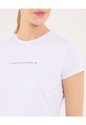 Camiseta Para Mujer Manga Corta Cuello Redondo Color Blanco Marca Ostu #40092519