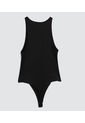 Body Para Mujer Ostu Color Negro Material Poliéster 90% Elastano 10% de Ostu