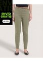 Pantalón Basico Tipo Chino  Para Mujer Verde Ostu de Ostu