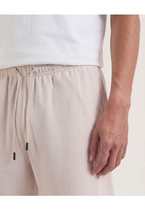 Bermuda Para Hombre Jogger Corto Color Beige Marca Ostu #60100516