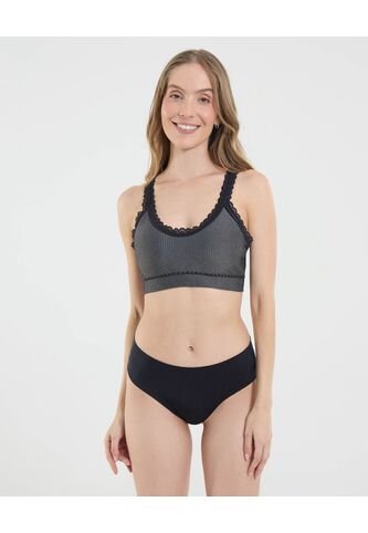 Top Para Mujer Top Color Negro Marca Ostu #40220383 Ostu