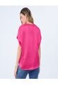 Blusa Para Mujer Manga Corta Color Purpura Marca Ostu #40121108 de Ostu
