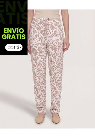 Jogger Con Bolsillos  Para Mujer Café Ostu Ostu