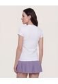 Camiseta  Para Mujer Manga Corta Cuello V Color Blanco Marca Ostu #40092804 de Ostu