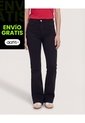 Jean Skinny Flare  Para Mujer Negro Ostu de Ostu