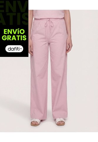 Pantalón Encauchado  Para Mujer Rosa Ostu Ostu
