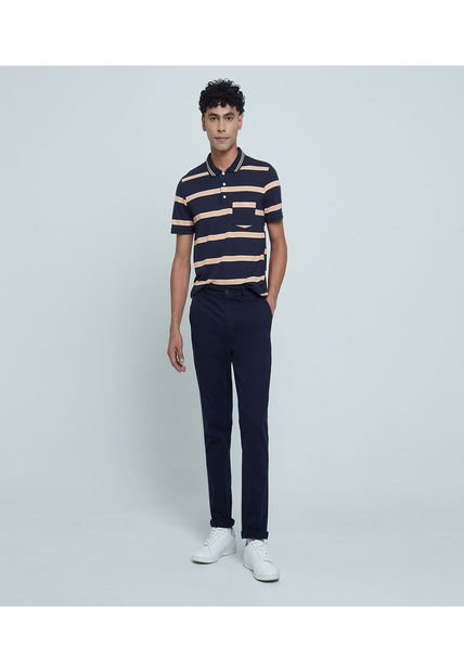 Pantalon Para Hombre Chino Color Azul Medio Marca Ostu #60070298