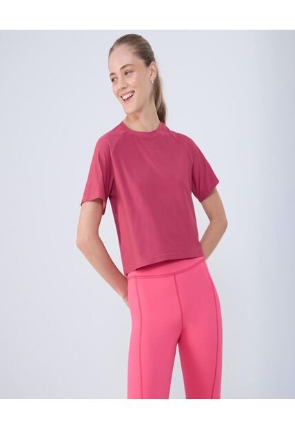 Camiseta Para Mujer Manga Corta Color Rojo Marca Ostu #40092287