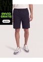 Bermuda Cargo Con Bolsillos Laterales  Para Hombre Negro Ostu de Ostu