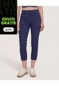 Pantalón Basico Capri  Para Mujer Azul Ostu de Ostu