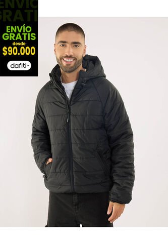 Chaqueta Para Hombre Acolchada Color Negro Marca Ostu #60080168 Ostu