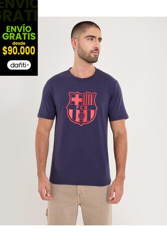 Camiseta Para Hombre Manga Corta Cuello Redondo Color Azul Marca Ostu #60091824 Ostu