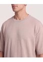 Camiseta Oversize Texturizada  Para Hombre Café Ostu de Ostu
