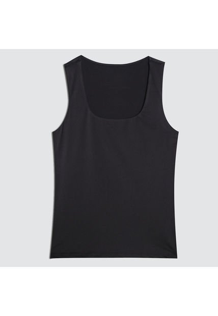 Top Para Mujer Cuello Redondo Color Negro Marca Ostu #40220324