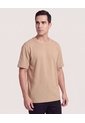 Camiseta Regular Preteñida Klang  Para Hombre Café Ostu de Ostu