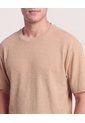 Camiseta Regular Preteñida Klang  Para Hombre Café Ostu de Ostu