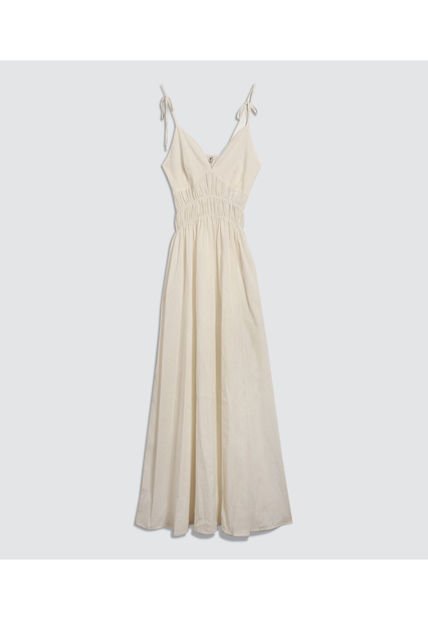 Vestido Para Mujer Manga Sisa Color Crudo Marca Ostu #40170260