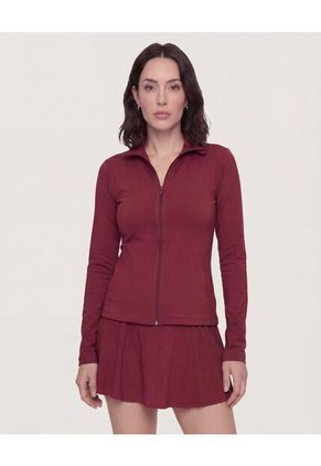 Buzo  Para Mujer Cuello Alto O Cuello Tortuga Color Vino Marca Ostu #40060531