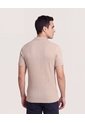 Polo Tricot Line Texture  Para Hombre Camel Ostu de Ostu