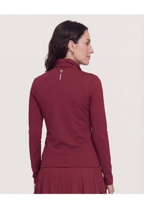 Buzo  Para Mujer Cuello Alto O Cuello Tortuga Color Vino Marca Ostu #40060531