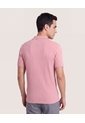 Polo Tricot Line Texture  Para Hombre Rosa Ostu de Ostu