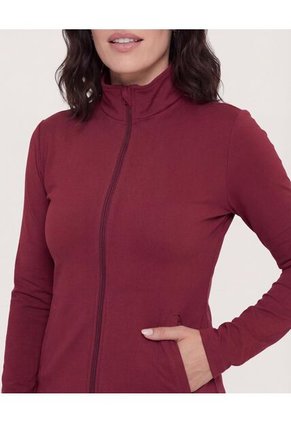 Buzo  Para Mujer Cuello Alto O Cuello Tortuga Color Vino Marca Ostu #40060531