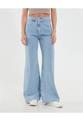 Jean Para Mujer Wide-Leg Color Azul Marca Ostu #40160593 Ostu